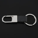 New Fashion Black Leather Strap Keyring Keychain Key Chain Ring Key Fob R2D8
