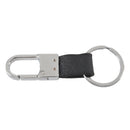 New Fashion Black Leather Strap Keyring Keychain Key Chain Ring Key Fob R2D8