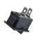5pcs Black Push Button Mini Switch 6A-10A 110V 250V KCD1-101 2Pin Snap-in On/Off Rocker Switch
