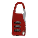 Travel 3Digit Code Safe Combination Luggage Lock Padlock Suitcase (red)