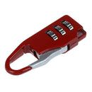 Travel 3Digit Code Safe Combination Luggage Lock Padlock Suitcase (red)