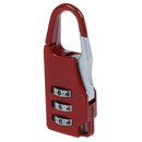 Travel 3Digit Code Safe Combination Luggage Lock Padlock Suitcase (red)