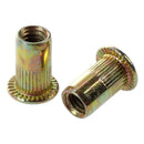 50 pcs M10/M12/M8/M5/M6/M4/M4 Flat Head Rivet Nut Furniture Decoration Inst