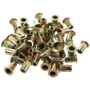 50 pcs M10/M12/M8/M5/M6/M4/M4 Flat Head Rivet Nut Furniture Decoration Inst