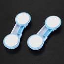 10pcs Set Door Drawers Wardrobe Todder Baby Safety Plastic Lock Blue R6C6