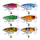 ZANLURE 1Pcs 4cm/4g Popper Artificial Insect Sytle Topwater Fishing Lure 8