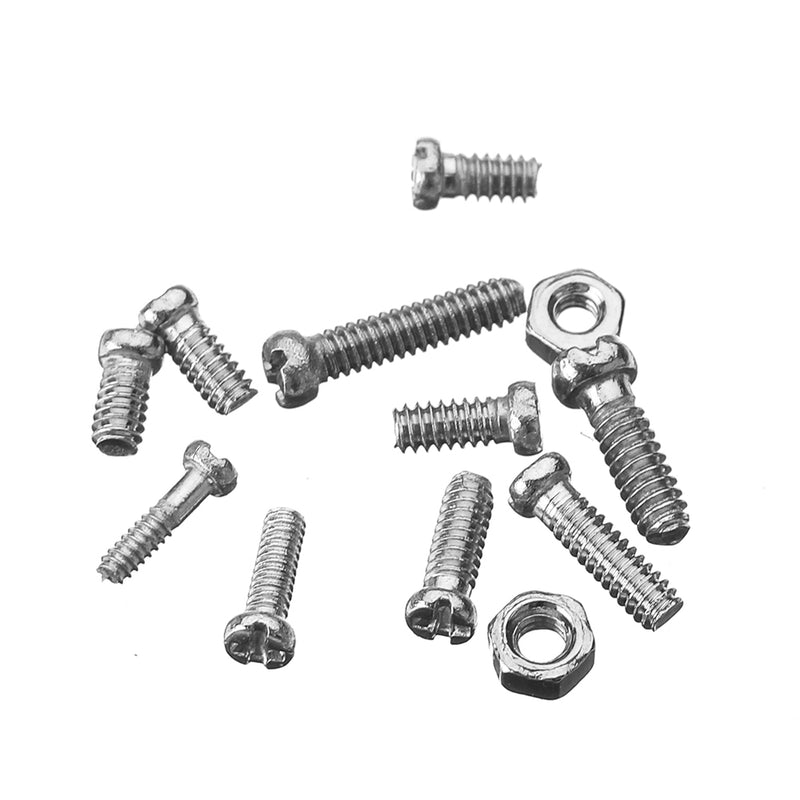 Suleve MXSS7 600Pcs Stainless Steel M1/1.2/1.4/1.6 Small Screws Nut for Watches Clocks Mobile 2-4mm