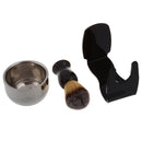 Badger bristle shaving brush + Acrylic bristle holder + Bowl + Shaving soap