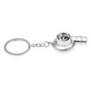 Turbocharger Keyring with rotating paddle wheel Key chain (size 4.2 * 1.7 *