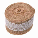 5 M * 5 CM Jute Lace Ribbon for DIY Craft Home Wedding Decoration (Brown)