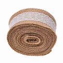 5 M * 5 CM Jute Lace Ribbon for DIY Craft Home Wedding Decoration (Brown)