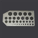 Clear Plastic Template Ruler Circle Shapes Drawing Drafting Template Stencil Hand Tools
