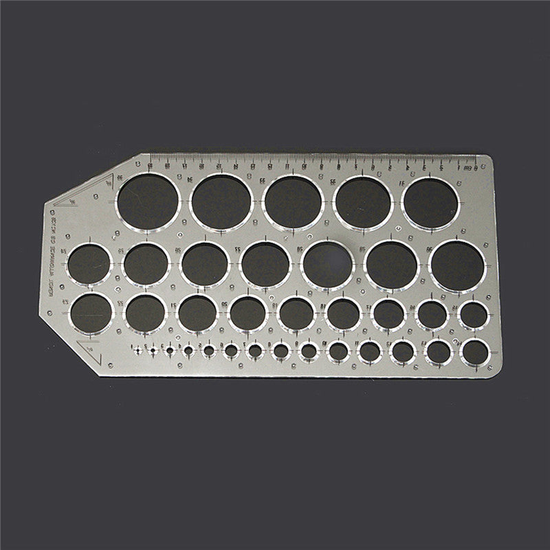 Clear Plastic Template Ruler Circle Shapes Drawing Drafting Template Stencil Hand Tools