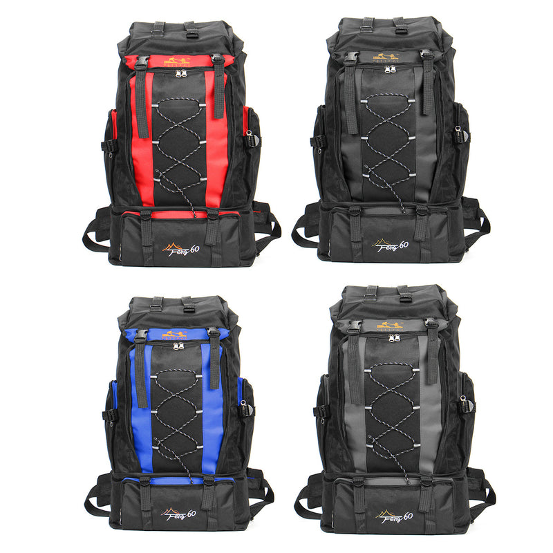 60L Outdoor Sport Hiking Camping Rucksack Bag Luggage Travel Backpack Waterproof