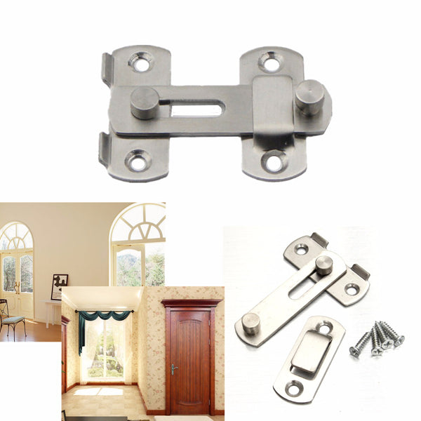 Stainless Steel Window Door Gate Safety Sliding Barrel Bolt Latch Lock Hasp
