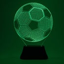3D Bulbing Football Soccer Night 7 Multicolor Changeing LED Desk Table Light Lamp