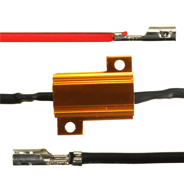 4pcs 12V 25w 8.2 ohm Indicator Light Resistor Flasher Relay Motorcycle Car Aluminum