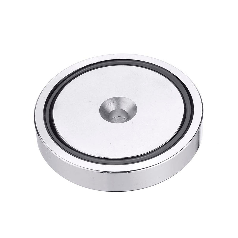 D90mm 400Kg Neodymium Recovery Magnet Strong Hook Diving Rope For Detecting Metal Treasure