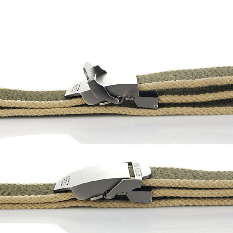 Xmund XD-TB3 130cm Punch Free Automatic Buckle NOS Tactical Belt Outdoor Casual Canvas Belt For Men Women Belt