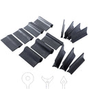 14Pcs Flexible Contour Polishing Pad Sanding Block Rubber Sandpaper Mat Convex Concave For Lathe Wood Carving Woodworking Tools