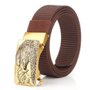 ENNIU 125cm Men Nylon Vintage Belt Automatic Buckle Quick Release Tactical Belts Leisure Waistband
