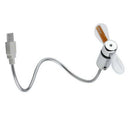 USB Fan Flexible mini USB LED watch fan with real-time display function for