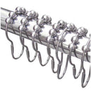 24 pieces Shower curtain Hanger rings with 5 balls Sliding system made of s E9Y5