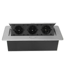 3 EU Plug Mount Popup Charging Socket 10A 10V 2500W Floor Table Socket Power Strip