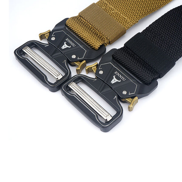 ENNIU W43S 125cm 4.3cm Military Tactical Belt Heavy Duty Punch Free Nylon Waist Belt Adjustable Durable Casual Belt