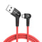 Blitzwolf BW-AC2 2.4A 90Right Angle USB A to Micro USB Data Cable 0.9m 1.8m for Gaming Mobile Phone for Samsung S6 Xiaomi HUAWEI LG