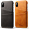 Premium Cowhide Leather Card Slot Protective Case For iPhone XS