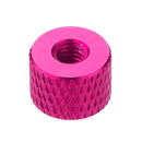 Suleve M4AN5 10Pcs M4 Blind Hole Thread Aluminum Alloy Knurled Thumb Nut Hand-Tight Screw Nut Multi-Color
