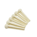 2pcs Cattle Bone Guitar Parts Endpin with Abalone Dot Bridge End Pins for Acoustic Guitar