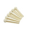 2pcs Cattle Bone Guitar Parts Endpin with Abalone Dot Bridge End Pins for Acoustic Guitar