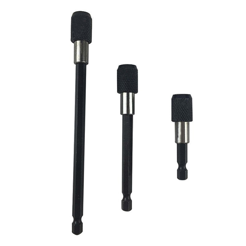 60-100mm Hexagonal Electric Drill Extension Rods Quick Release Self-Locking Screwdriver Bit Holder