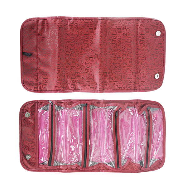 Honana HN-TB30 Foldable Travel Toiletry Organizer Roll Up Hanging Cosmetics Jewelry Storage Bag