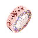 DIY Satin Lace Decorative Tape Washi Masking Fabric Stickers pink