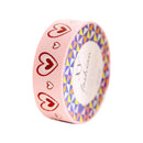 DIY Satin Lace Decorative Tape Washi Masking Fabric Stickers pink