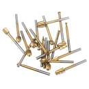 Drillpro 20Pcs Titanium Coated Rotary File Cutters HSS Mini Burr Wood Working Milling Carving Rasp Drill Bits