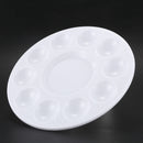 White 11-well Round Paint Palettes Artist Pallette S5V4