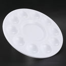 White 11-well Round Paint Palettes Artist Pallette S5V4
