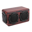 Kingneed S403 bluetooth Wireless Wooden 2 Speaker 2 Bass Membrane 2x3W Speaker
