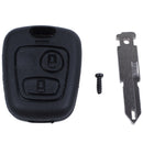 433mhz remote key fob 2 button blade w/transponder chip ID46 for peugeot 20