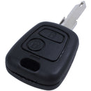 433mhz remote key fob 2 button blade w/transponder chip ID46 for peugeot 20