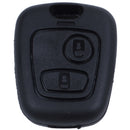 433mhz remote key fob 2 button blade w/transponder chip ID46 for peugeot 20