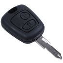 433mhz remote key fob 2 button blade w/transponder chip ID46 for peugeot 20