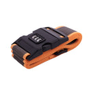 Safety belt Belt Lock Combination Travel Luggage Suitcase band color:Orange