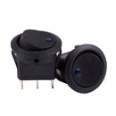5x 12V LED Dot Light Car Boat Round Rocker ON/OFF SPST Switch Color:Blue S4C6