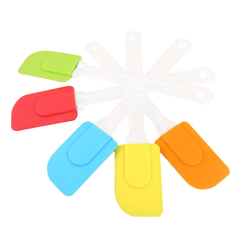 Silicone Scrapers Baking Scraper Cream Butter Handled Cake Spatula Cooking Cake Brushes  Pastry Tool
