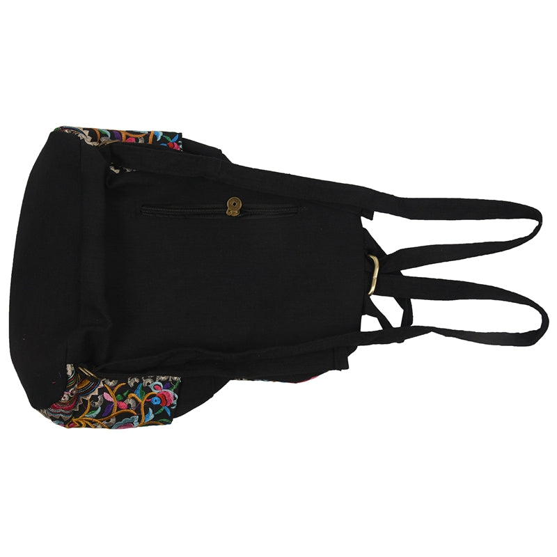 canvas embroidery Ethnic backpack women handmade flower Embroidered Bag Tra Q5U7
